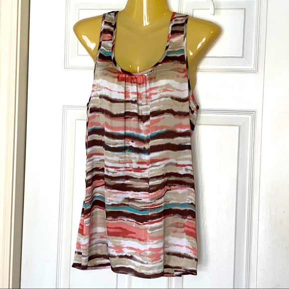 Violet + Claire racerback tank top w/ ruffle Sz S - Picture 1 of 5